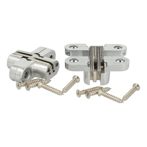 SOTECH Einfrässcharnier VICI 45 x 13 mm Öffnungswinkel 180° Edelstahl für Möbeltüre, Truhen, Klapptische