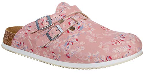 BIRKENSTOCK Damen Clogs Kay SL Birko-Flor schmal 39 EU Schmal Field Rosa