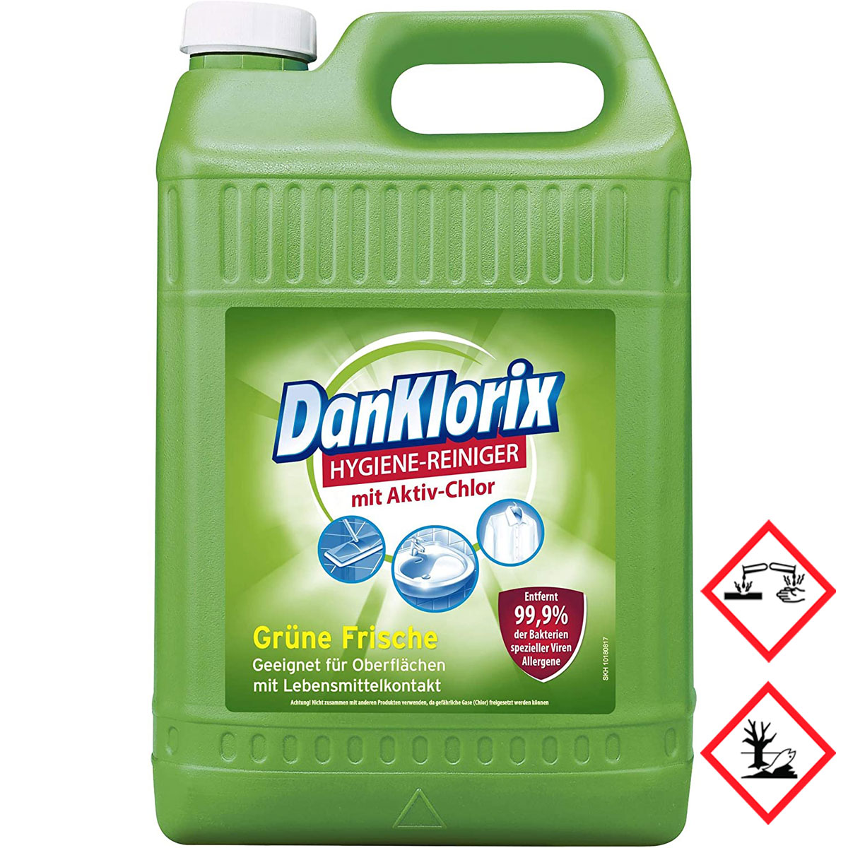 Dan Klorix Hygienereiniger Grüne Frische mit Ativ Chlor 5000ml