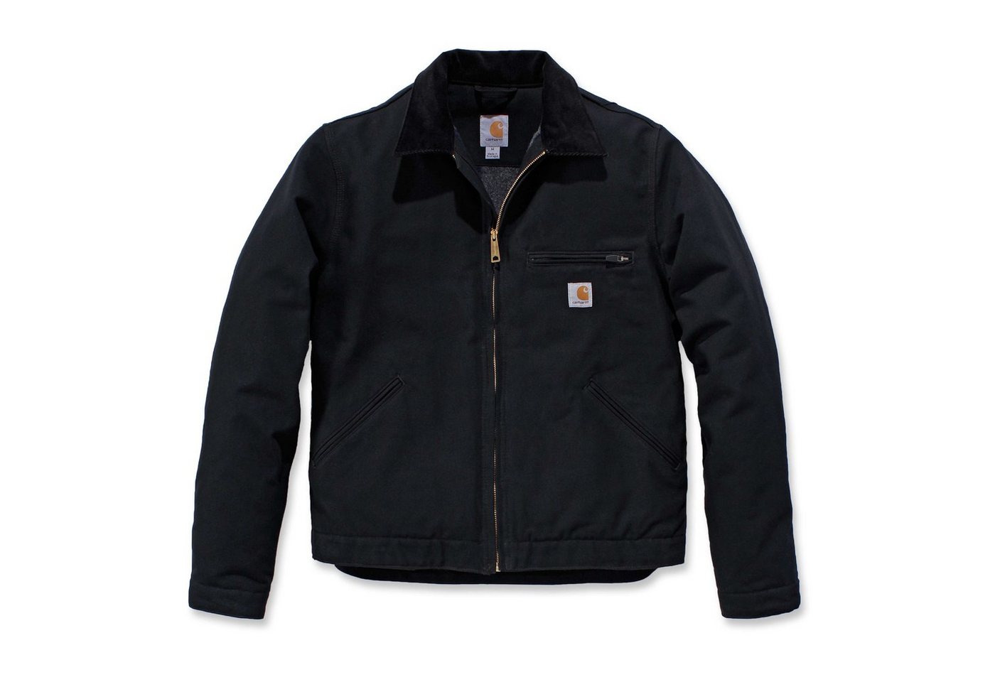 Carhartt Arbeitsjacke UPDATED DUCK DETROIT JACKET (1-St), Duck, mit weichem Futter, Baumwolle, lange Ärmel, diverse Taschen, Windstopper, Triple-Nähte