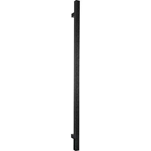 HALCÖ Stoßgriff HT Türgriff 500 mm, Stangengriff für Holz- und Glastüren, Stahl verzinkt schwarz passiviert