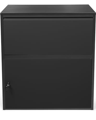 Ondis24 Korona Paketbox Postbox XXL 103 cm x 73 cm Schwarz - mit ...