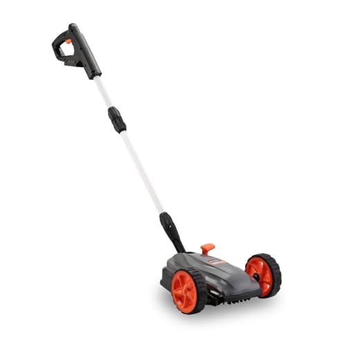 FUXTEC Akku Einhand-Rasenmäher FX-E1RMEH20, kompakter Gartenmäher mit 220mm Schnittbreite, 300W Leistung, 3-fache Schnitthöheneinstellung 30–50mm, flexible Kugelkopfsteuerung