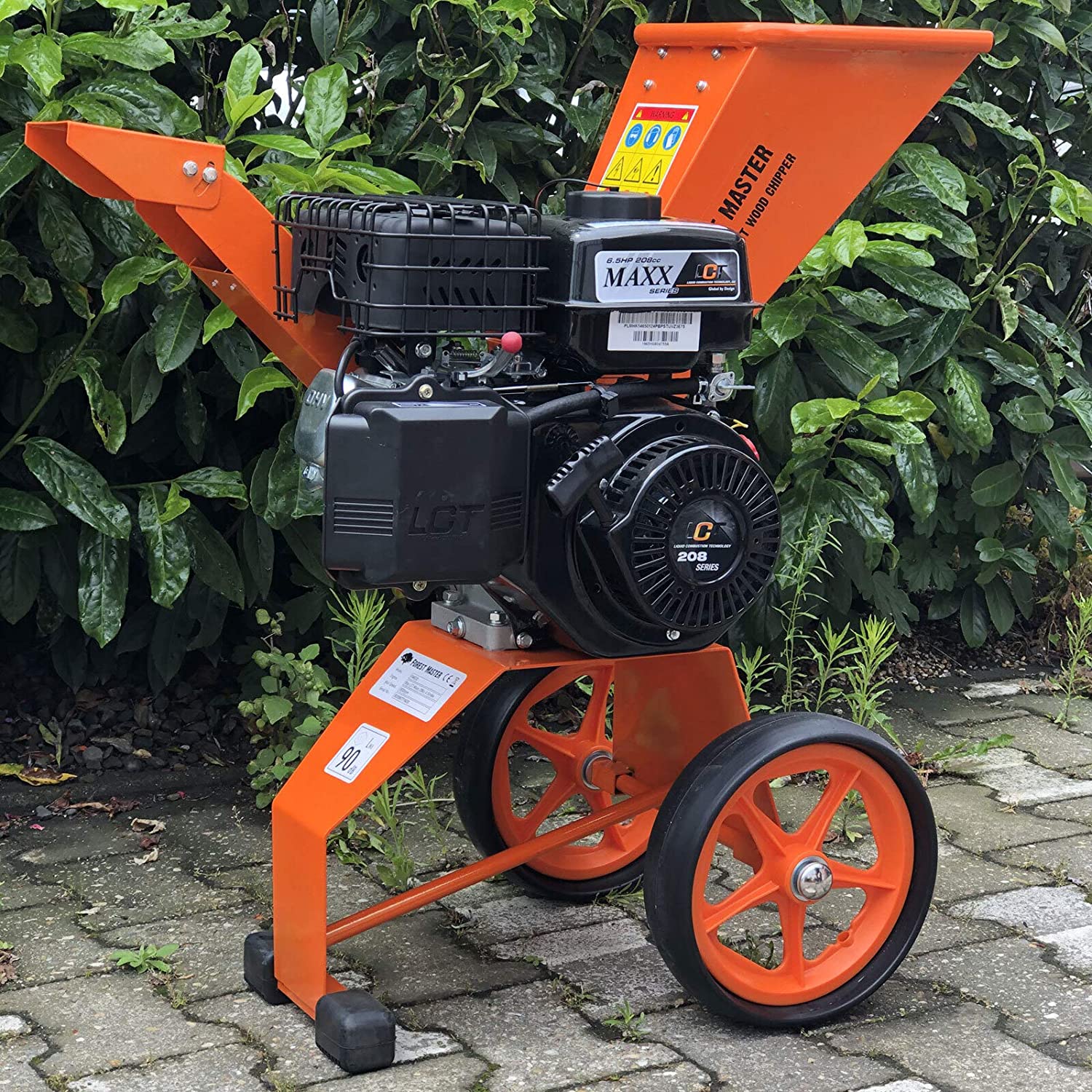 Forest Master Benzin Häcksler 6 PS 4Takt Motor 208 ccm Ast Laub Holz