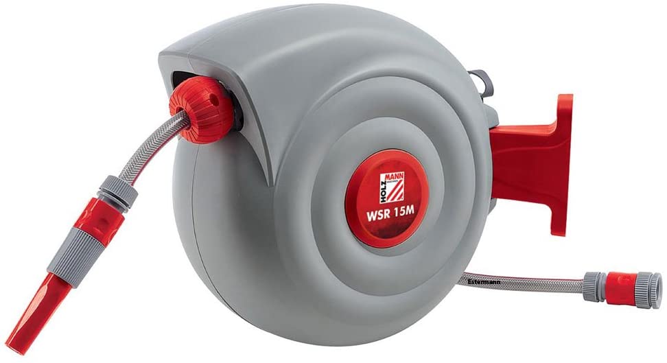 Holzmann WSR 15M Schlauchaufroller grau, rot