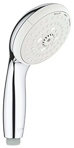 GROHE Tempesta 100 - Handbrause (wassersparend, 3 Strahlarten, pflegeleicht, langlebig,Dreamspray, Star Light, Speed Clean, Innere Wasserführung, Shock Proof) , chrom, 28261002