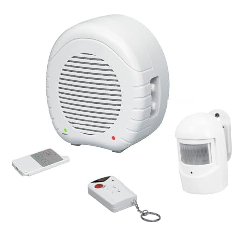 technik@all Elektronischer Wachhund mit Funk-Bewegungsmelder, Fernbedienung und Zusatz Fernbedienung