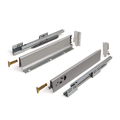 SOTECH Modern Box Schubladensystem, Zargenhöhe 84 mm, Nennlänge 450 mm, Soft Close, vollständige Verstellmöglichkeit