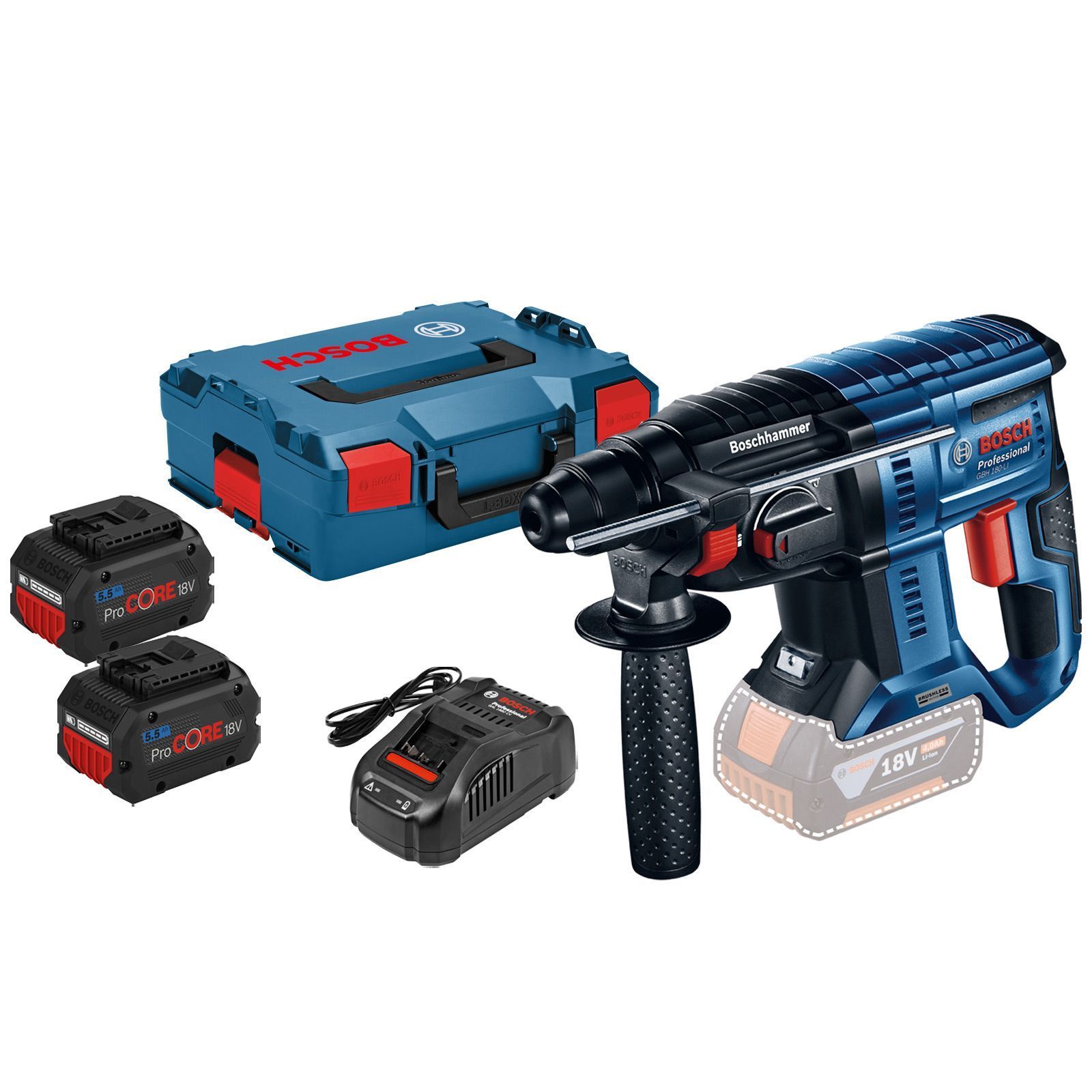 Bosch Professional 18v System Akku Bohrhammer Gbh 18v 21