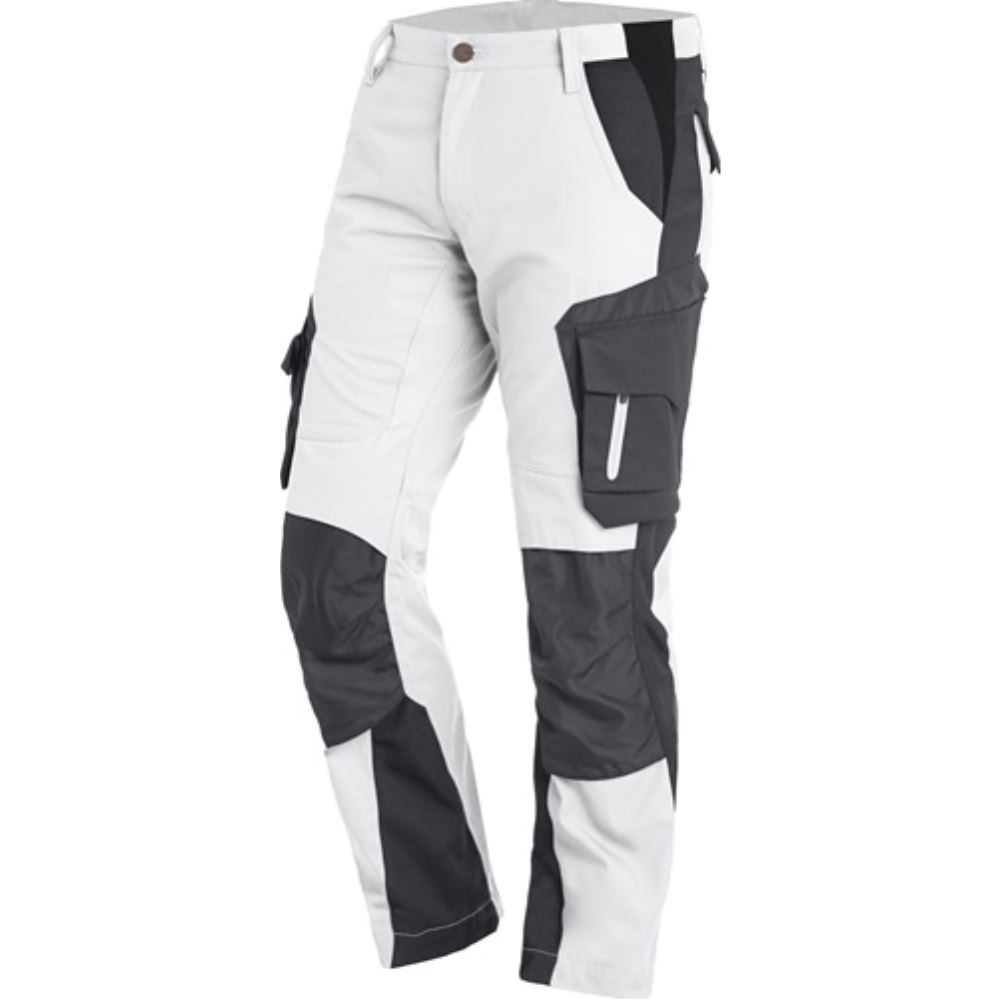 Arbeitshose FLORIAN Gr.48 weiß/anthrazit FHB Tests, Infos