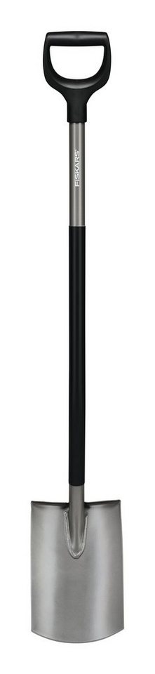 Fiskars Gärtnerspaten rund Ergonomic, 1066710 - Schwarz