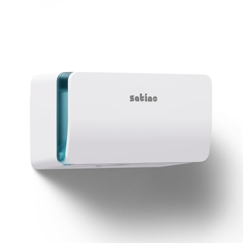 Satino HYGINITY Papierhandtuchspender, kompakter Handtuchspender für V-Falz & C-Falz Papierhandtücher, mit Füllstandsanzeige, Made in Germany, weiß