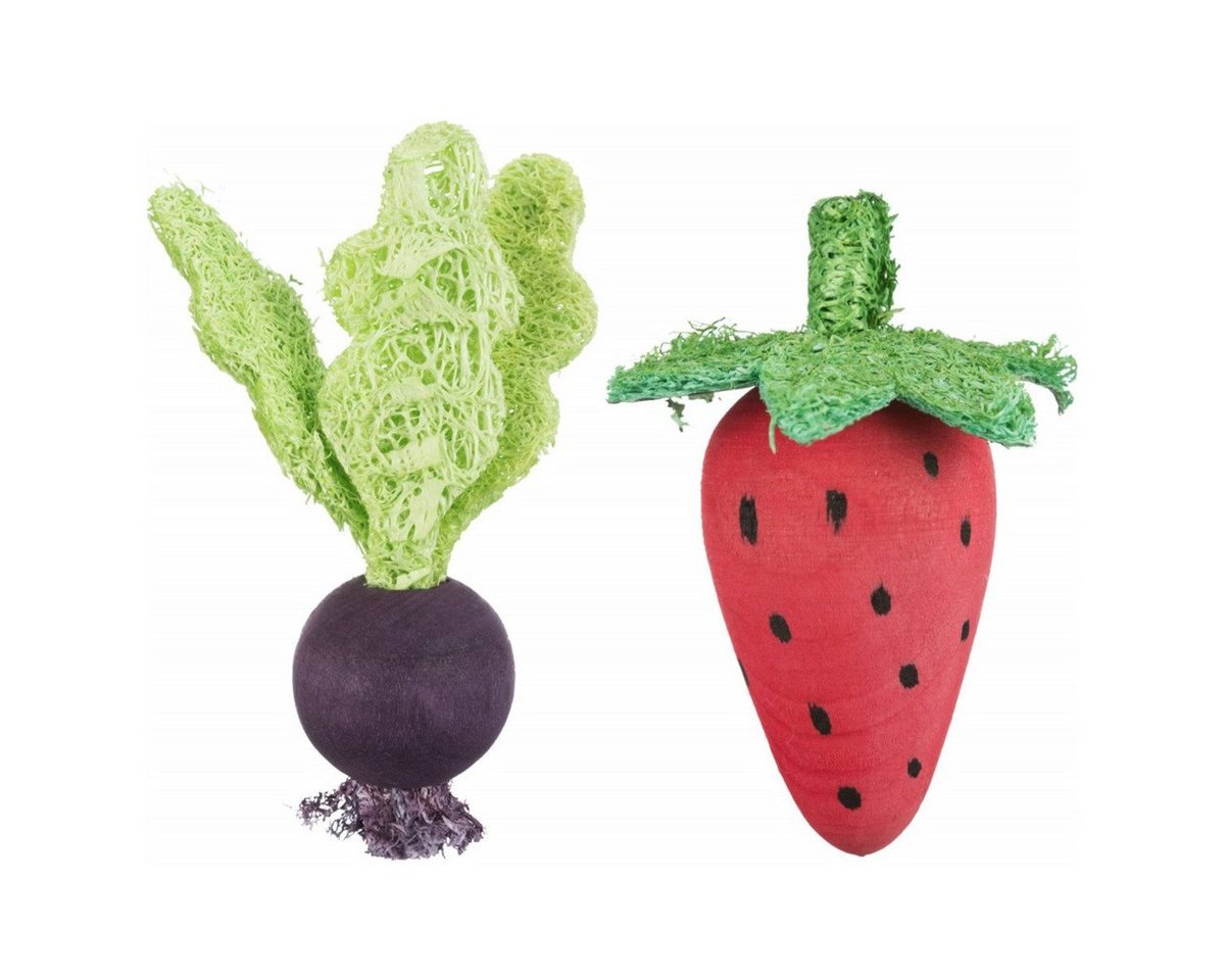 TRIXIE Tier-Beschäftigungsspielzeug Set Holzspielzeug, 2 Stück