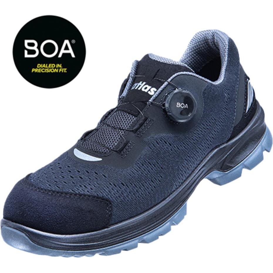 Atlas W10 FLASH 3300 BOA, Sicherheitsschuh Halbschuh S1, Gr. 49, Aluminiumkappe, BOA Fit-System, atmungsaktiv, clima-stream Konzept