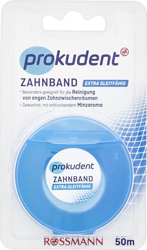 Prokudent Zahnband extra gleitfähig, mit Minzaroma, 50m