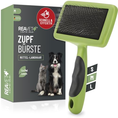 Muse&Iris Haustierbürste – Doppelseitiger Fellpflegekamm Mit Bambusgriff – Für Hunde & Katzen Mit Langem/kurzem Haar