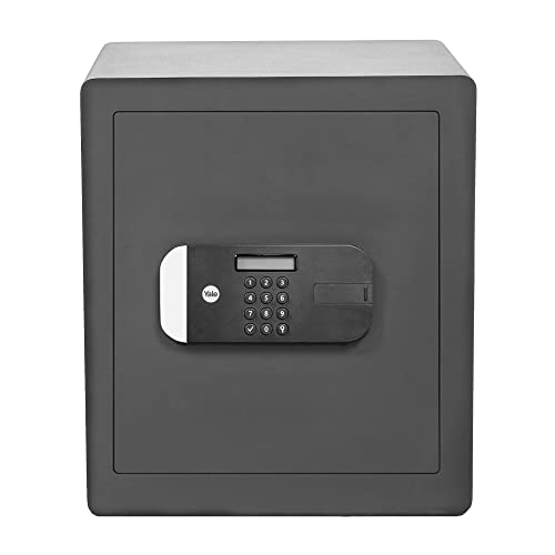 Yale YLFM/200/EG1 Motorisierter biometrischer Laptop-Safe mit maximaler Sicherheit – Fingerabdruck- und digitaler PIN-Code-Zugang, lasergeschnittene Tür, Befestigungsschrauben