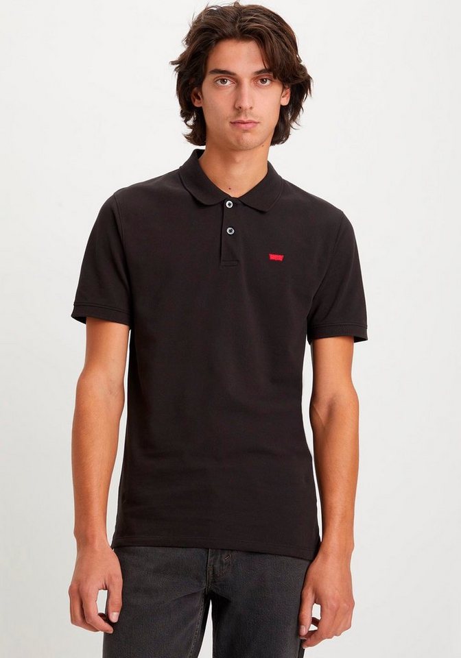 Levi's® Poloshirt LE SLIM HOUSEMARK POLO, schmales Shirt mit Stretch-Qualität, Herren, schwarz