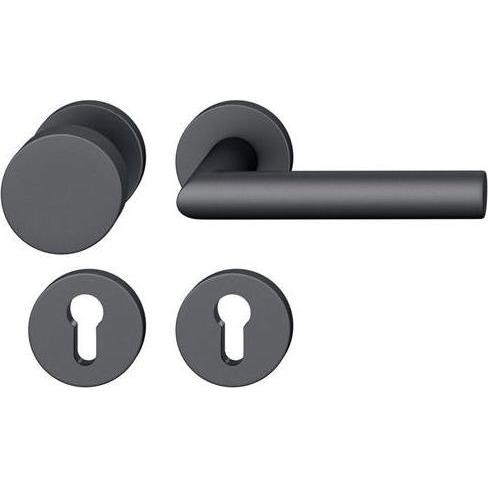 Rolly Toys Türgriff + Türgarnitur Rosettengarnitur 12 1076, Aluminium, EN 1906 Klasse 4, für Türstärken 39-58 mm, links/rechts geeignet