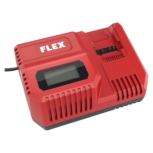 FLEX Schnellladegerät CA 12/18 230/CEE, 12/18 V mit LCD-Display, Ladezeit 40 min, Überhitzungs- und Überlastschutz