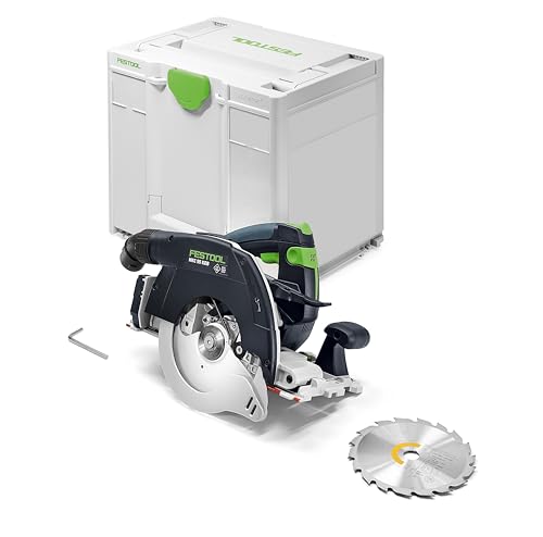 Festool HKC 55 KEB-Basic, Akku-Handkreissäge mit 5.200 min⁻¹, 18V, inkl. 8,0 Ah Li-HighPower Akkupack, KickbackStop und pendelhauben-Fernbedienung