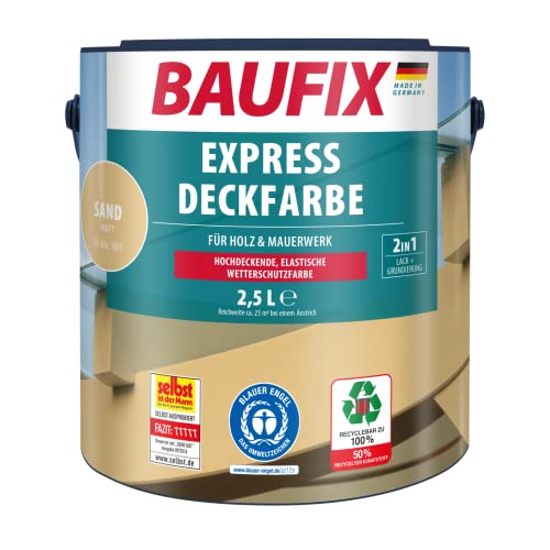 Baufix Express Deckfarbe sand, 2,5 l