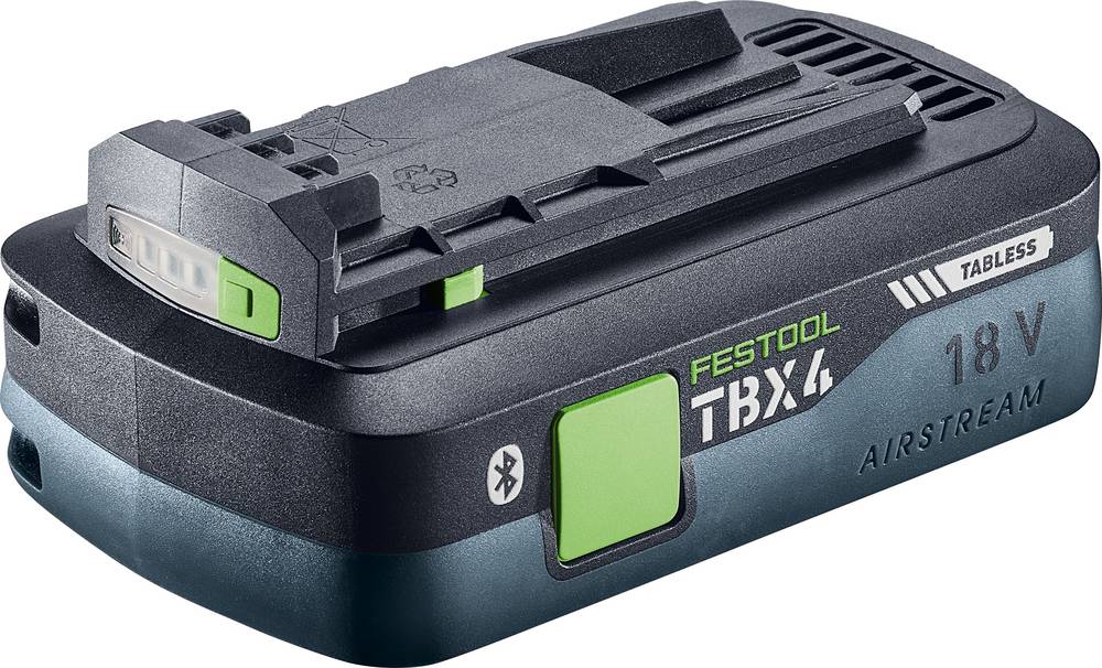Festool 578745 BP 18 TBX 4 C-ASI, Akku-Adapter 18V 4Ah mit Tabless Zelltechnologie und AIRSTREAM Schnellladung
