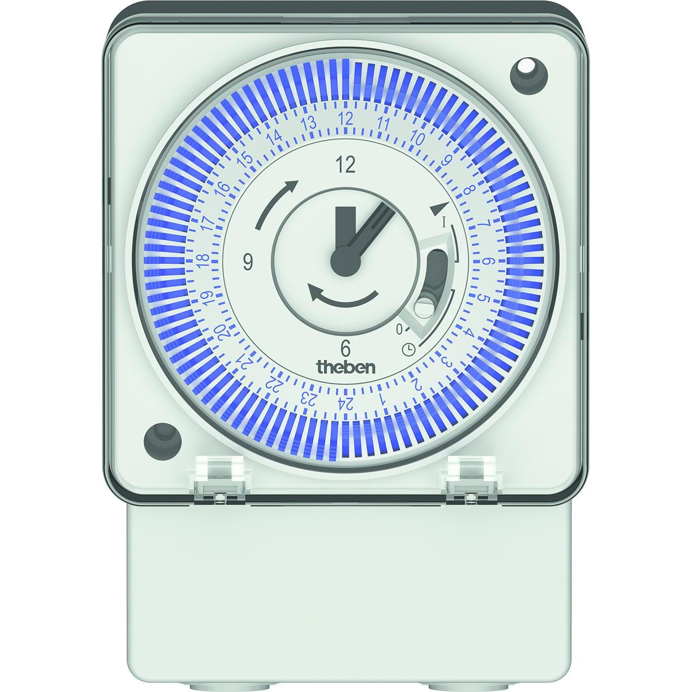 Theben Analoges Zeitschaltmodul, Präzise Steuerung für elektrische Geräte mit Tagesprogramm, 72x72 mm