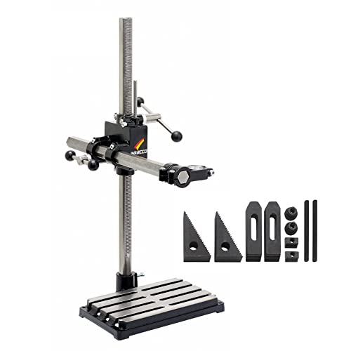 WABECO Bohrständer Fräsständer BF1243 mit Spannpratzen Satz 10-teilig vertikal/horizontal Säule 750 Ausleger 500 mm - Preisvergleich