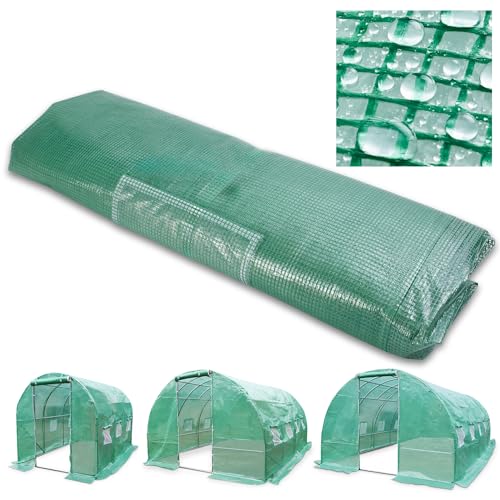 TOM Gewächshaus Folie GH-1801, Ersatzfolie für TOM GH-1800, 175 g/m², wetterfest, UV-beständig, Polypropylen Gewebe