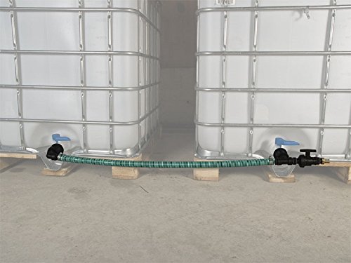 Class IBC Tankverbindung S60x6 mit Schlauch nebeneinander 51TVSMA Bewässerungszubehör