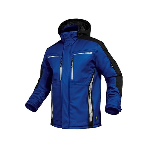 Leibwächter Sommer-Softshelljacke Herren FLEXS Gr. 4XL kornblau-schwarz