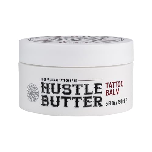 BodySupply Tattoo Hustle Butter Deluxe Original, 150 ml Balsam aus Sheabutter und Kokosöl, vegan und hypoallergen
