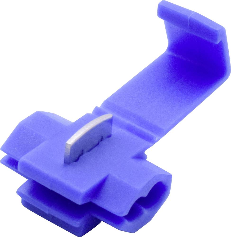 TRU COMPONENTS T1904C037 Abzweigverbinder, flexibel und starr, für 0.75-2.50mm², 2-polig, 10 Stück, Blau