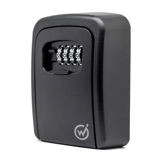 WERKGUT Schlüsselsafe Mit 4-stelligem Code - Wetterfester Schlüsseltresor Für Draußen, Wandmontage