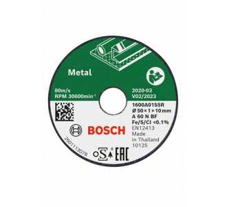 Bosch Professional 50x1x10mm Trennschleifscheibe, 3 Stk.