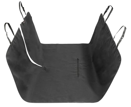 Walser Autoschondecke Hund Rücksitz Nero, Universal Auto Hundedecke Rücksitz, Autoschondecke Hund, Autoschutzdecke für Reise & Transport für Hunde, Automatte Hund, Autoschondecke Hund Kofferraum