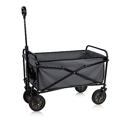 Modellbau Lindinger Transportwagen, Handwagen Trolly, faltbar, 70 kg Tragkraft, multifunktional für Garten, Camping und Einkäufe