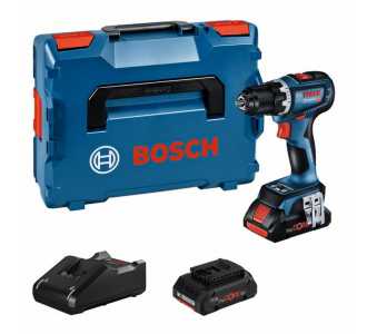 Bosch Professional Akku-Bohrschrauber GSR 18V-90 C, 2 ProCORE18V 4.0Ah, Ladegerät und BT Low-Energ. Mod.