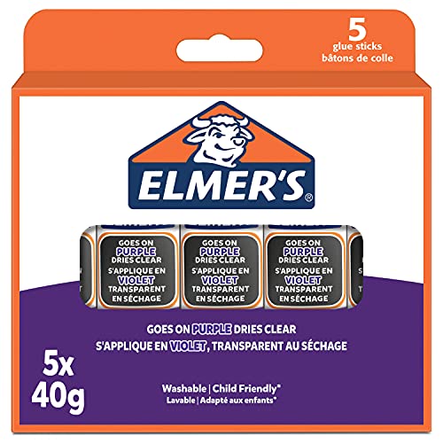 Elmers Klebestift Disappearing Purple 40G - 5er Blister