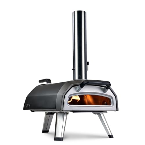 Ooni Karu 2, tragbarer Pizzaofen mit wetterfester Schale und integriertem Thermometer