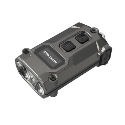 Nitecore TINI 3, Taschenlampe mit 600 Lumen und 90 m Reichweite, grau