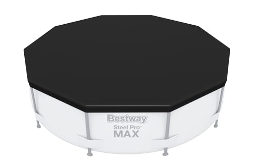 Bestway PVC-Abdeckplane Ø 305 cm, schwarz, rund