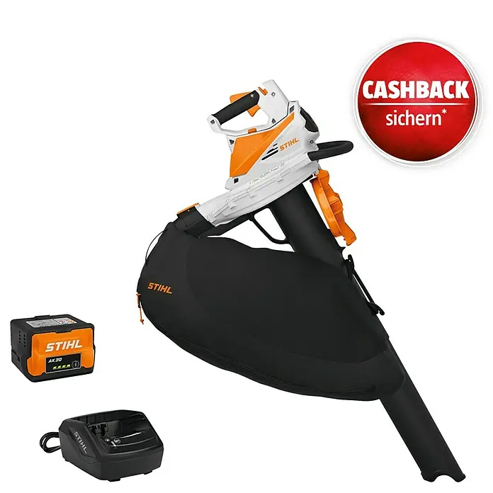 Stihl AK Akku-Laubsauger & -Laubbläser SHA 56, 36 V, 4 Ah, Blasleistung 490-560 m³/h, Blasgeschwindigkeit 56-61 m/s, 2-in-1 Gerät