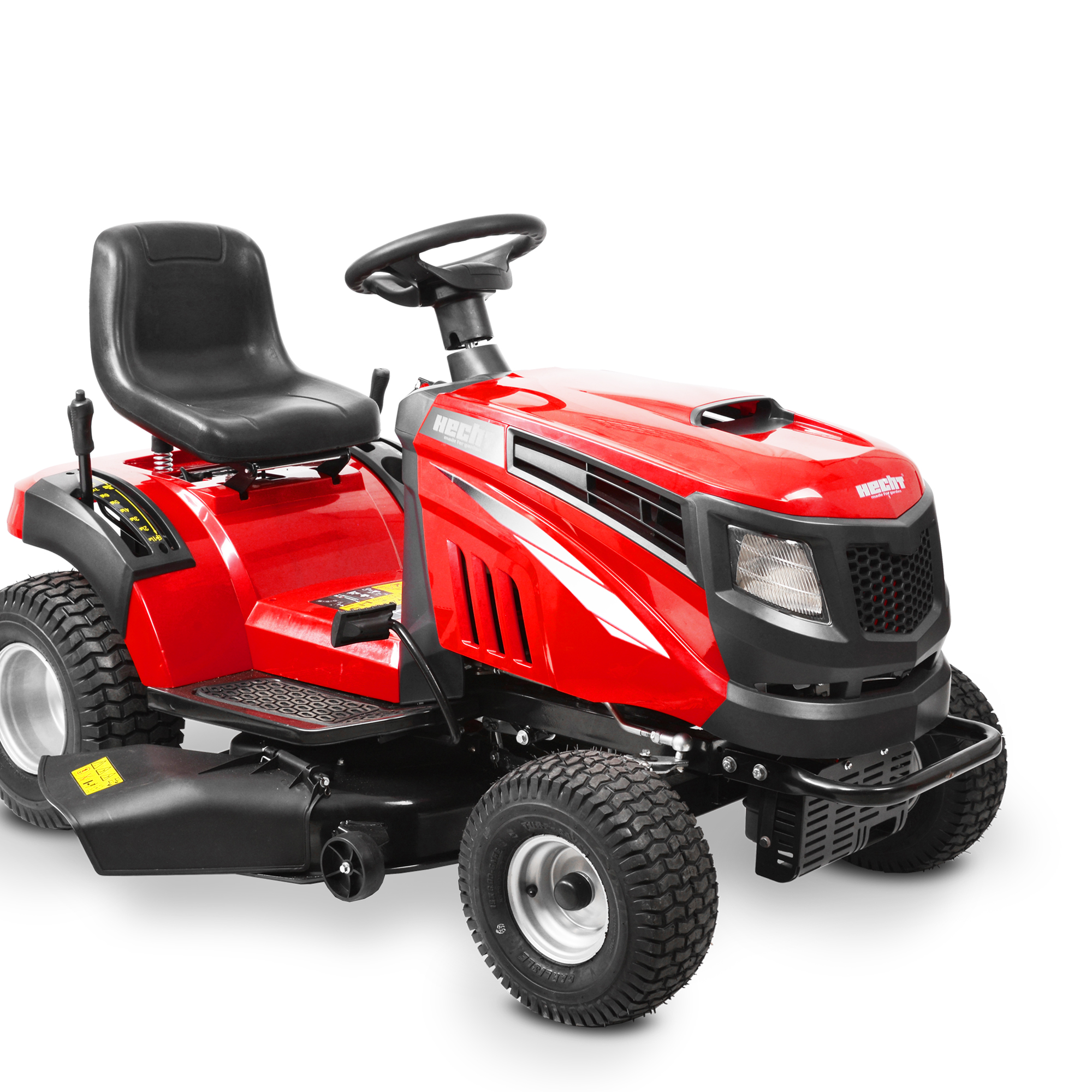 HECHT Rasentraktor Aufsitzmäher 5114, 12 PS 4-Takt Motor, 98 cm Schnittbreite, mit Seitenauswurf und Zentralverstellung
