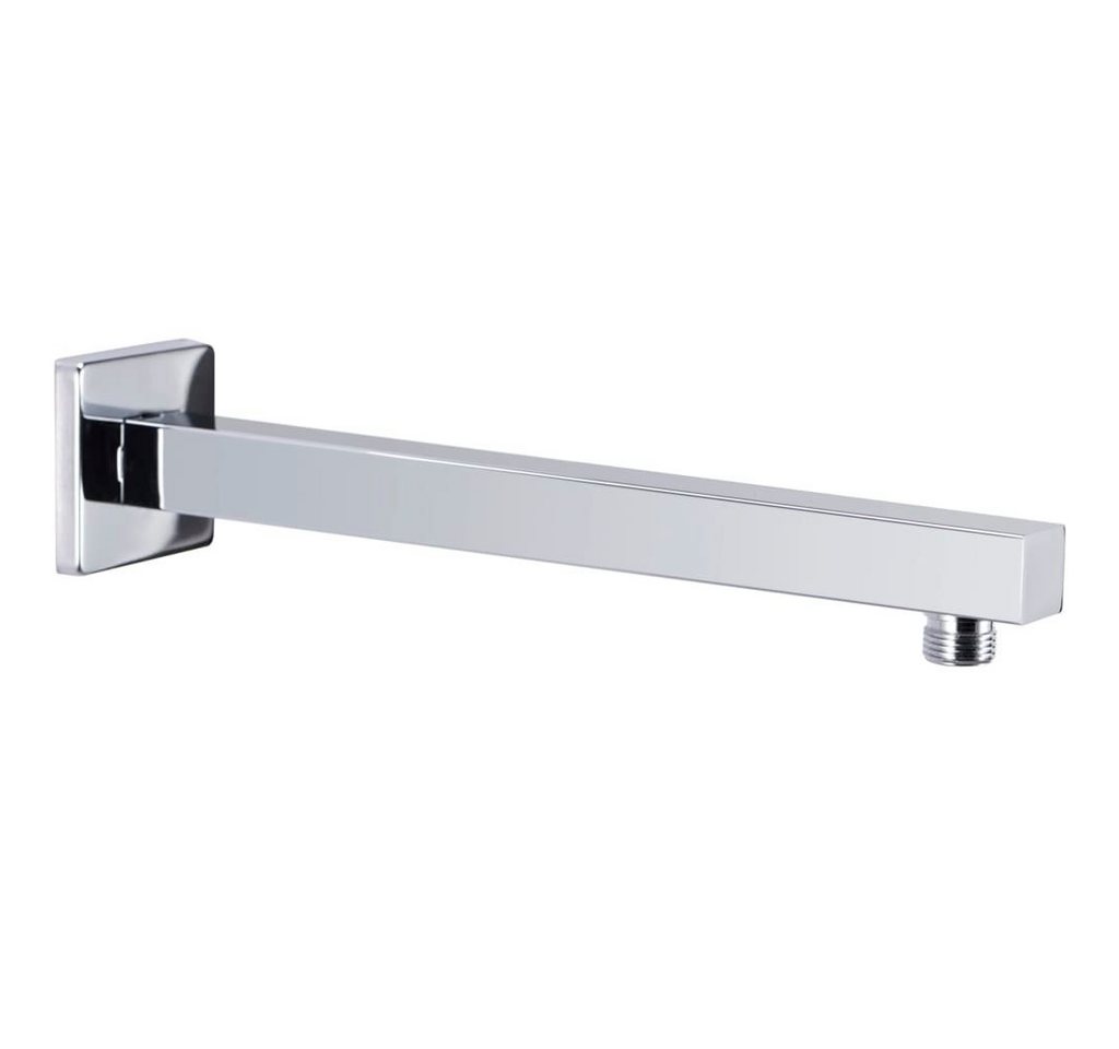 vidaXL Duschwand Duscharm Quadratisch Edelstahl 201 Silbern 30 cm