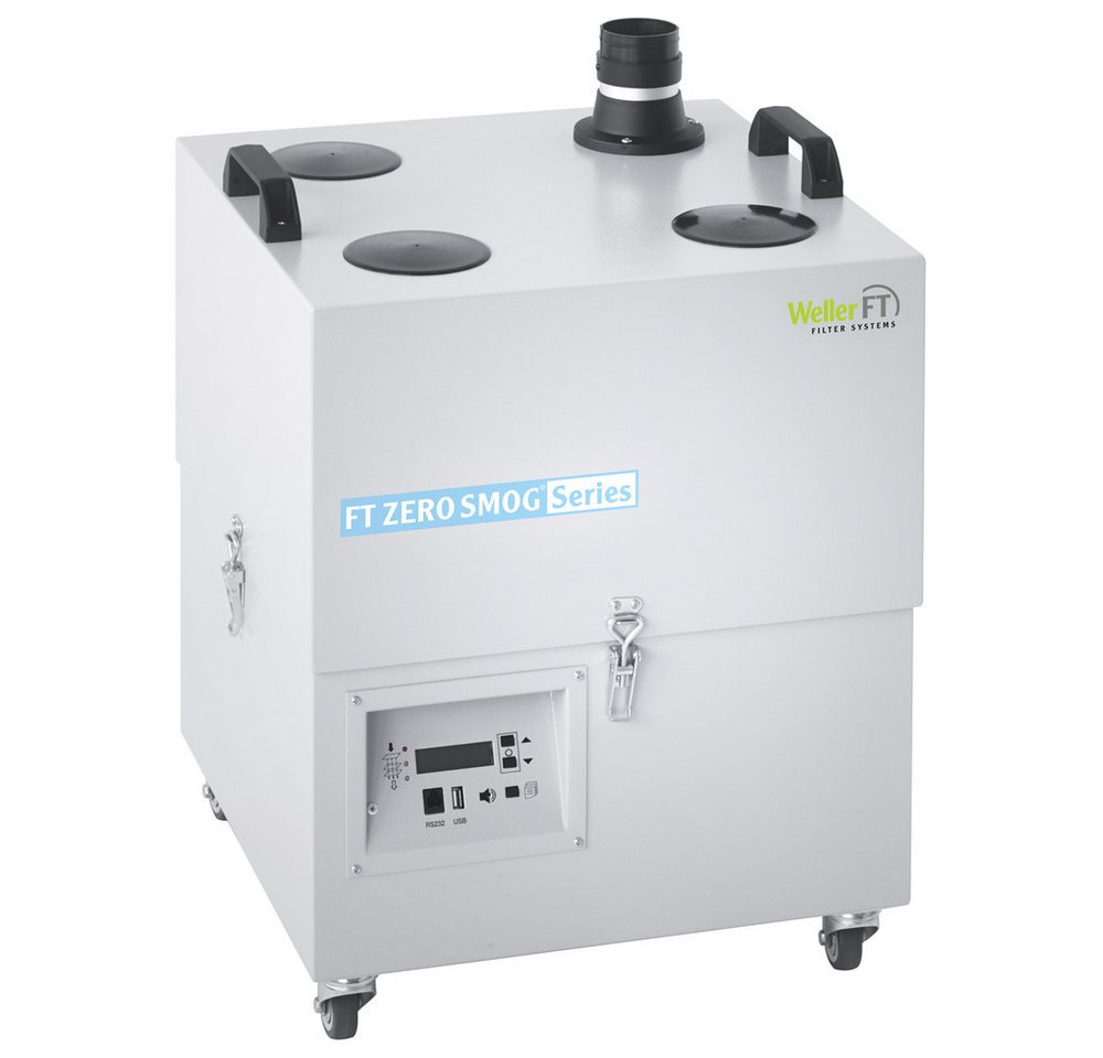 Weller Zero Smog 6V, Lötrauchabsaugung für bis zu 8 Arbeitsplätze mit automatischer Drehzahlregelung und geringer Geräuschentwicklung