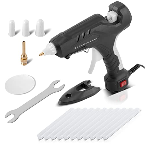 STAHLWERK Heißklebepistole HKP-100DT ST Profi-Klebepistole, 100 Watt für 11 mm Heißklebestifte, mit Rückschlagventil
