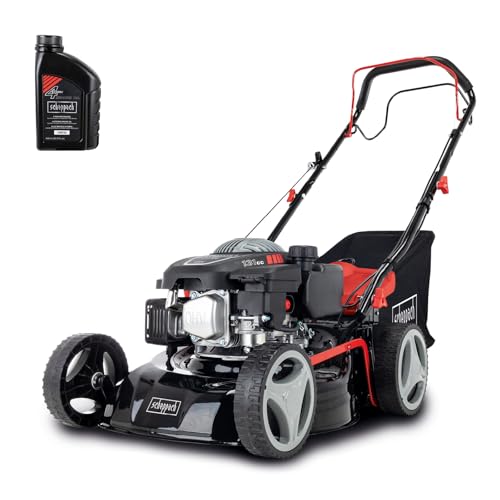 Scheppach RM420A, Benzin Rasenmäher 3,3PS 5in1 mit Antrieb, Schnittbreite 42cm, inkl. 0,6 L Öl
