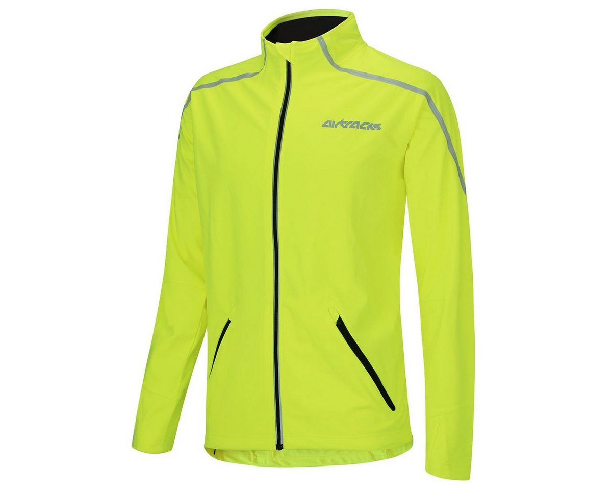 Airtracks Laufjacke Damen Thermo Laufjacke AirTech (Funktions Jacke für die kalte Jahreszeit Herbst - Winter) in Schwarz » S M L XL XXL «